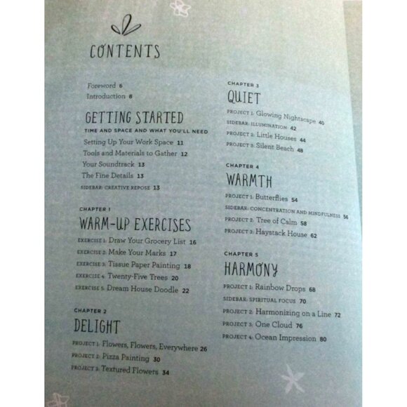 Drawing Calm Book Relax Refresh Refocus 20 Drawing Painting Collaging Techniques - Picture 3 of 4